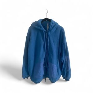 SKIMS Vibrant Blue Fleece Jacket